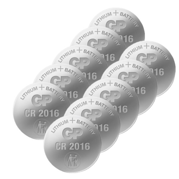 GP CR2016 3V Lithium knoopcel batterij 10 stuks  AGP00175 - 1