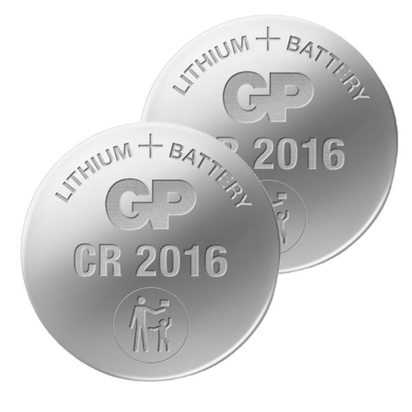 GP CR2016 3V Lithium knoopcel batterij 2 stuks  AGP00170 - 1