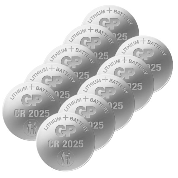 GP CR2025 3V Lithium knoopcel batterij 10 stuks  AGP00171 - 1