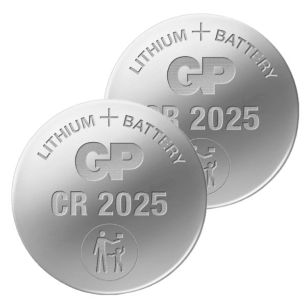Ingenieurs grafisch ontsnappen GP CR2025 / DL2025 / 2025 Lithium knoopcel batterij 2 stuks GP 123accu.nl
