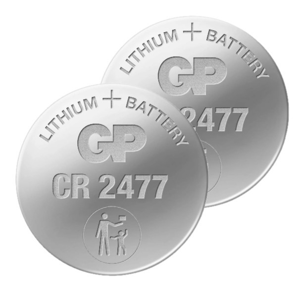 GP CR2477 3V Lithium knoopcel batterij 2 stuks  AGP00155 - 1