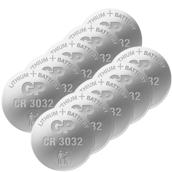 GP CR3032 3V Lithium knoopcel batterij 10 stuks  AGP00161 - 1