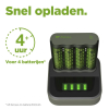 GP Dock Snellader + GP ReCyko Oplaadbare AA Ni-Mh Batterijen (4 stuks, 2600 mAh)  AGP00112 - 2