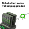 GP Dock Snellader + GP ReCyko Oplaadbare AA / HR6 Ni-Mh Batterijen (8 stuks, 2600 mAh)  AGP00106 - 6