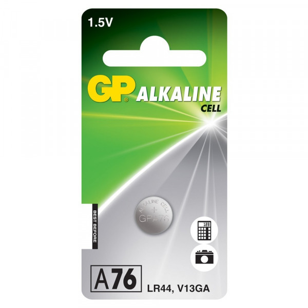 GP LR44 / A76 / V13GA Alkaline knoopcel batterij 1 stuk  215042 - 1