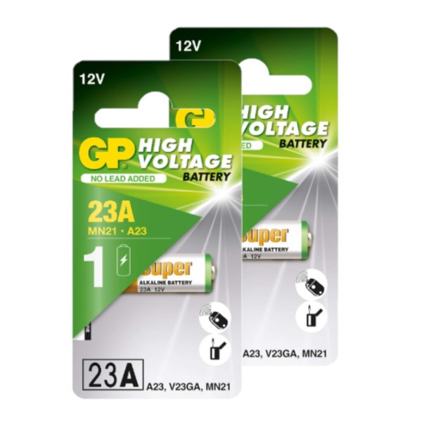 GP MN21 / 23A / V23GA Alkaline batterij 2 stuks  AGP00208 - 1