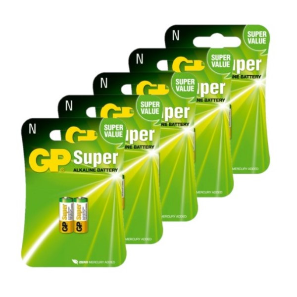 GP N / LR1 / Lady / MN9100 Super Alkaline Batterij 10 stuks  AGP00216 - 1