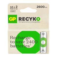 GP ReCyko Oplaadbare AA / HR6 Ni-Mh Batterijen (2 stuks, 2600 mAh)  AGP00103