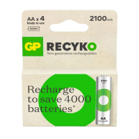 GP ReCyko Oplaadbare AA / HR6 Ni-Mh Batterijen (4 stuks, 2100 mAh)  AGP00099