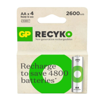 GP ReCyko Oplaadbare AA / HR6 Ni-Mh Batterijen (4 stuks, 2600 mAh)  AGP00102