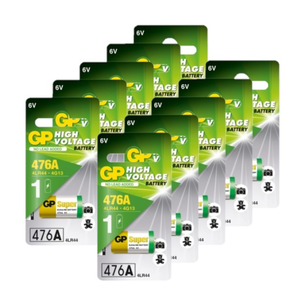 GP Super 476A / 4LR44 / V4034PX Alkaline 6V Batterij 10 stuks  AGP00209 - 1