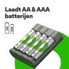 GP USB Basislader + GP ReCyko Oplaadbare AA / HR6 Ni-Mh Batterijen (4 stuks, 2100 mAh)  AGP00104 - 5