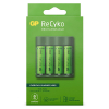 GP USB Basislader + GP ReCyko Oplaadbare AA / Ni-Mh Batterijen (4 stuks, 2100 mAh)