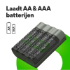 GP USB Snellader + GP ReCyko Oplaadbare AA / HR6 Ni-Mh Batterijen (4 stuks, 2600 mAh)  AGP00105 - 5