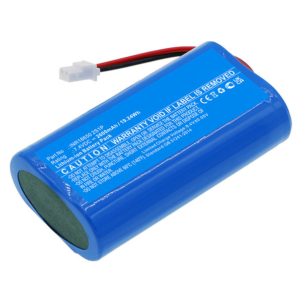 Geneko INR18650 2S1P accu (7.4 V, 2600 mAh, 123accu huismerk)  AGE00163 - 1