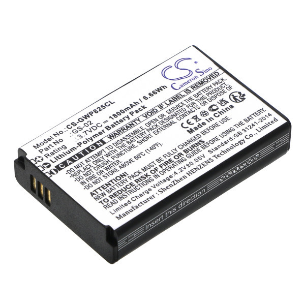 Grandstream GS-02 accu (1800 mAh, 123accu huismerk)  AGR00209 - 1