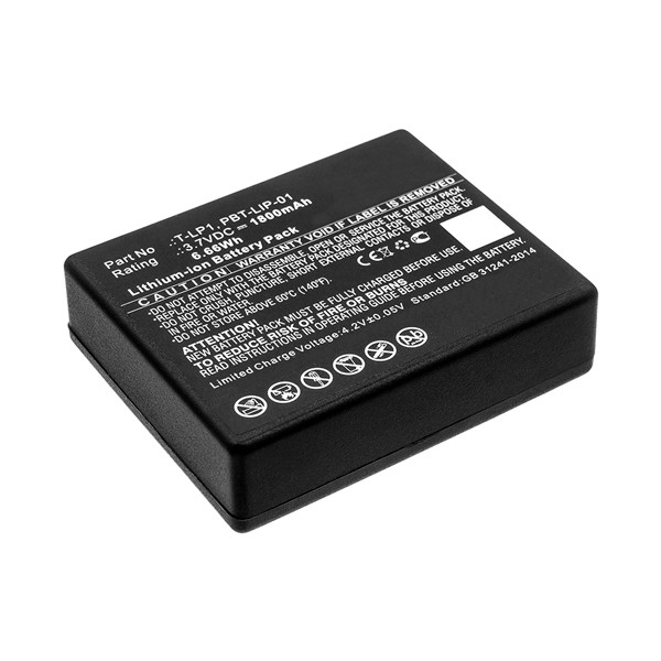 HME T-LP1 / PBT-LIP-01 / TMA-BAT-02 accu (1800 mAh, 123accu huismerk)  AHM00010 - 1