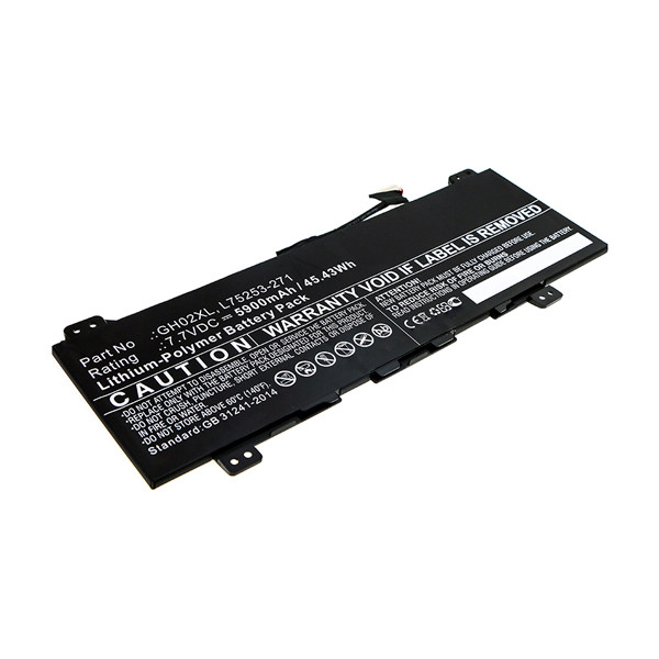 HP GH02XL / L75253-271 / HSTNN-DB9M accu (7.7 V, 5900 mAh, 123accu huismerk)  AHP00702 - 1