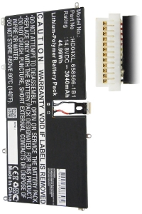 HP HD04XL / 685989-001 / HSTNN-IB3V accu (14.8 V, 2950 mAh, 123accu huismerk)  AHP00251