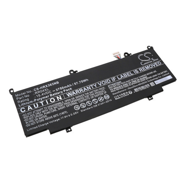 HP HSTNN-DB9K / HSTNN-OB1M accu (15,4 V, Li-pl, 3750mAh, 123accu huismerk)  AHP00843 - 1