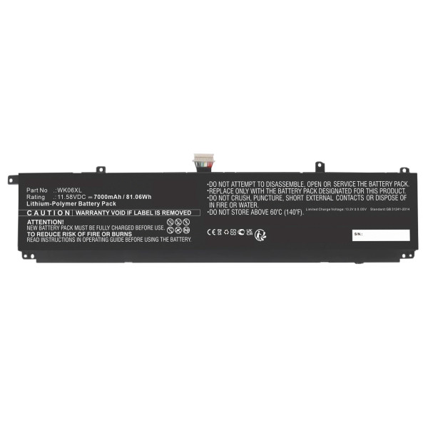 HP HSTNN-OB21 / M41640-AC1 accu (11,58 V, Li-pl, 7000mAh, 123accu huismerk)  AHP00842 - 1