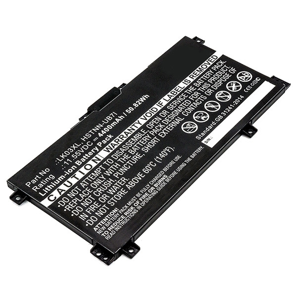 HP LK03XL / 916814-855 / HSTNN-UB7I accu (11.55 V, 4400 mAh, 123accu huismerk)  AHP00544 - 1