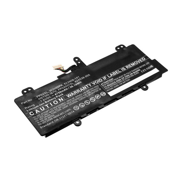 HP PP02XL / 824538-850 / HSTNN-IB7H accu (7.6 V, 4750 mAh, 123accu huismerk)  AHP00727 - 1