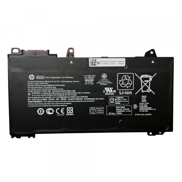 HP RE03XL / HSTNN-UB7R / L32407-541 accu (11.55V, 3750 mAh, origineel)  AHP00661 - 1