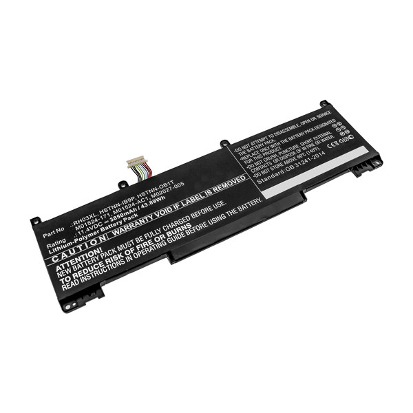 HP RH03XL / M02027-005 / HSTNN-IB9P accu (11.4 V, 3850 mAh, 123accu huismerk)  AHP00758 - 1