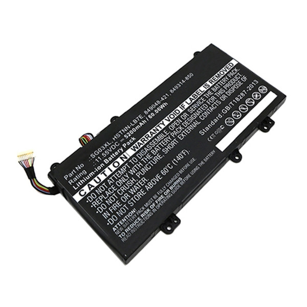 HP SG03XL / 849314-850 / HSTNN-LB7E accu (11.55 V, 5200 mAh, 123accu huismerk)  AHP00496 - 1