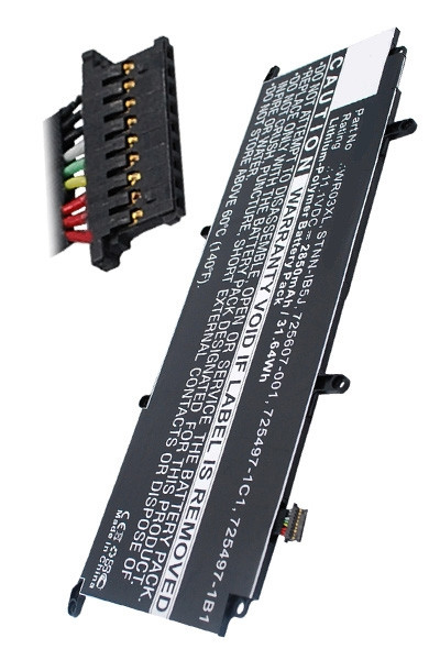 HP WR03XL / 725607-001 / HSTNN-IB5J accu (11.1 V, 2850 mAh, 123accu huismerk)  AHP00259 - 1