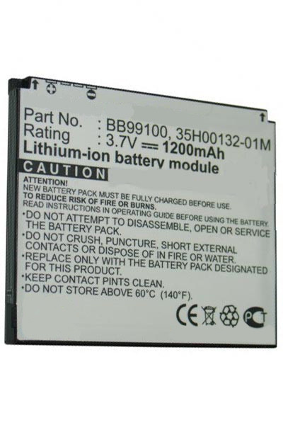 HTC BB99100 / 35H00132-01M / AB533640AEC accu (1200 mAh, 123accu huismerk)  AHT00110 - 1