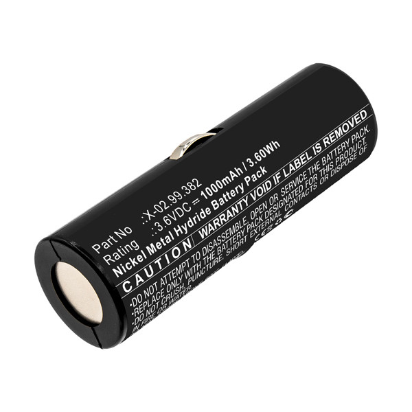 Heine X-02.99.380 / X-02.99.382 accu (3.6 V, 1000 mAh, 123accu huismerk)  AHE00024 - 1