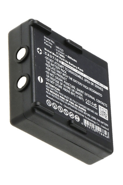 Hetronic HE520 / HT-02 / 68300520 accu (9.6 V, 600 mAh, 123accu huismerk)  AHE00007 - 1