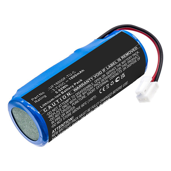 Hitachi UF18500F-TU-C accu (3.7 V, 1600 mAh, 123accu huismerk)  AHI00259 - 1