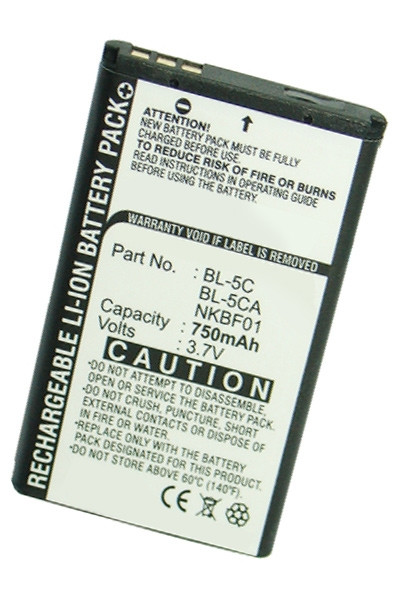 Hyundai BL-5C / BL-5CA / NKBF01 accu (750 mAh, 123accu huismerk)  AHY00004 - 1