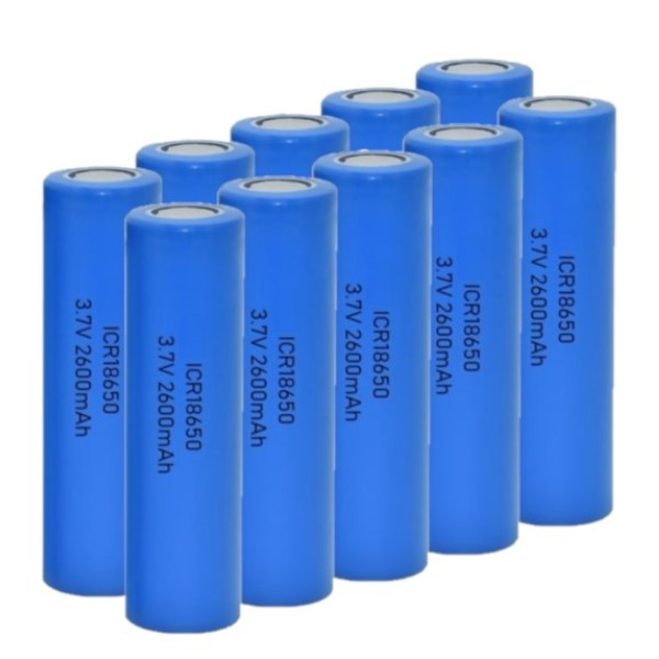 ICR18650 / 18650 Li-ion batterij (10 stuks, 3,7 V, 2600 mAh, 123accu huismerk)  ADR00093 - 1