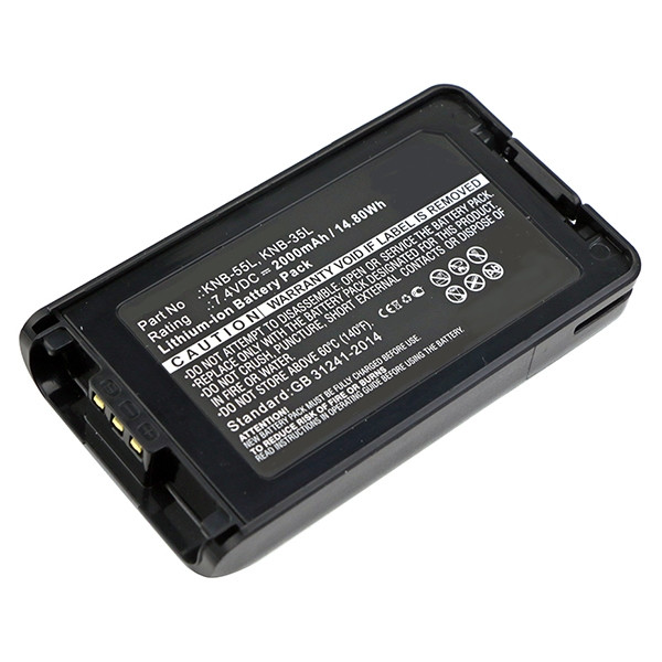 Kenwood KNB-24L / KNB-35L / KNB-55L accu (2000 mAh, 123accu huismerk)  AKE00030 - 1