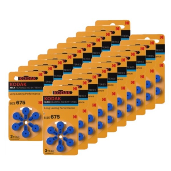 Kodak Max 675 / PR44 / Blauw gehoorapparaat batterij 120 stuks  AKO00114 - 1