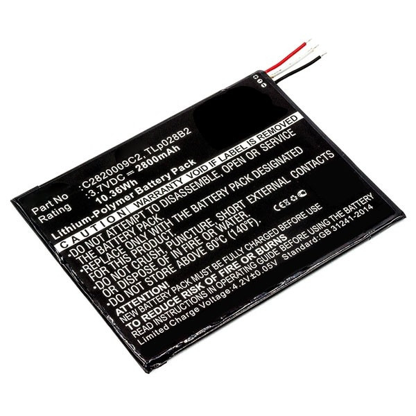 Kurio TLp028B2 / TLp028BC / TLp028BD accu (2800 mAh, 123accu huismerk)  AKU00002 - 1