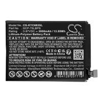 Kyocera 5AAXBT141GEA /  SCP-75LBPS accu (3,87 V, Li-pl, 3500mAh, 123accu huismerk)  AKY00068