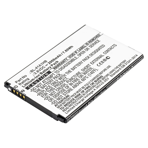 LG BL-41A1HB / EAC63319901 accu (1700 mAh, 123accu huismerk)  ALG00386 - 1