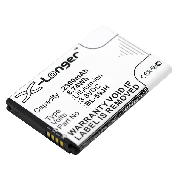 LG BL-59JH / EAC61998401 / EAC61998402 accu (2300 mAh, 123accu huismerk)  ALG00382 - 1