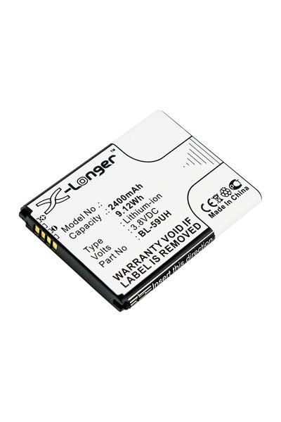 LG BL-59UH / EAC62258701 / EAC62258801 accu (2400 mAh, 123accu huismerk)  ALG00412 - 1