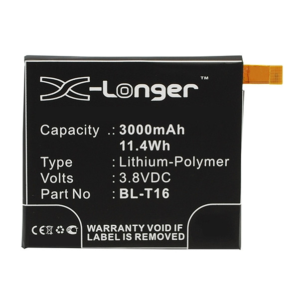 LG BL-T16 / EAC62718201 accu (3000 mAh, 123accu huismerk)  ALG00332 - 1