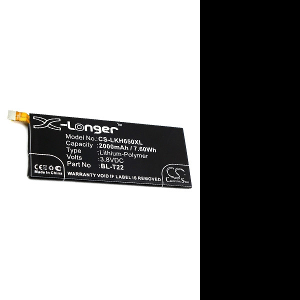 LG BL-T22 / EAC63158201 accu (2000 mAh, 123accu huismerk)  ALG00367 - 1