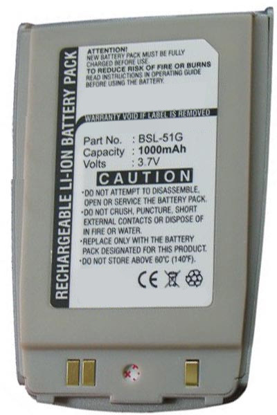 LG BSL-51G accu (900 mAh, 123accu huismerk)  ALG00244 - 1