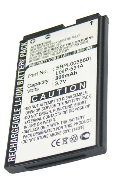 LG LGIP-531A / SBPL0088801 accu (800 mAh, 123accu huismerk)  ALG00007 - 1