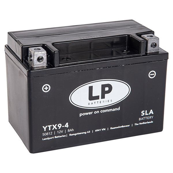 Landport AGM 50812 / YTX9-4 / YTX9-BS accu (12V, 8Ah, 110A)  ALA00124 - 1