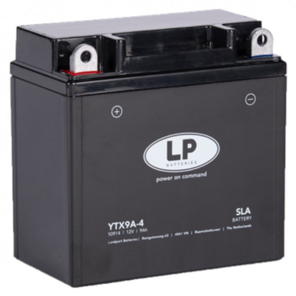 Landport AGM 50914 / YTX9A-BS / YB9-B accu (12V, 9Ah, 120A)  ALA00413 - 1